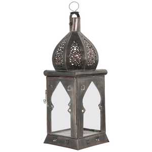 Lanterne marocaine blanche en métal Décoration de la maison de Noël Bougeoir fait à la main Lanterne fantaisie classique et élégante en gros - Product Image 5