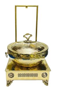 9 Liter Chaffing Dishes <b>Buffet</b> Set Chaffing Dish <b>Food</b> <b>Warmer</b> Stainless Steel Gold Color Chaffing Dishe <b>Buffet</b> Catering for Hotel - Product Image 2