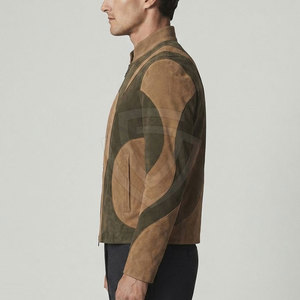 Men Casual <b>Suede</b> <b>Leather</b> <b>Jacket</b> Made From Premium Genuine <b>Suede</b> Featuring Durable Stitching Functional Pockets - Product Image 5