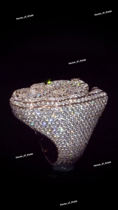 Anillo de Lujo con Incrustaciones de Diamantes, Estilo Animal, Plata, Joyería de Moda Hip Hop - Product Image 2