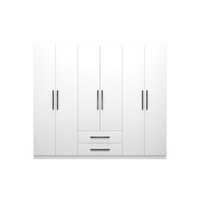 Armoire murale blanche pour chambre à coucher, design de placard à vêtements, meuble de rangement pour chambre à coucher