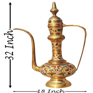 Aftaba tradicional de color latón para Decoración de mesa servir té café vino en el hogar restaurante Hotel-venta al por mayor - Product Image 6