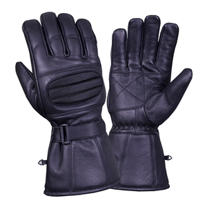 Thermal Motorbike Leather Gloves Waterproof Winter Summer Black Motorcycle Auto Racing Wear Gloves For Men - Product Image 1