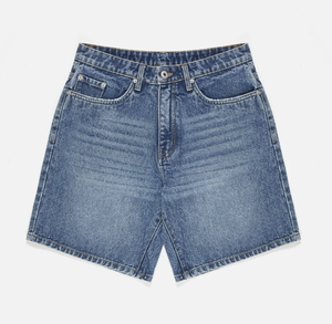 <b>Mens</b> Denim Jeans Shorts Embroidered Heavy Duty Cotton Durable <b>Stretch</b> Breathable Summer Wear Comfortable Mid Length Stylish - Product Image 5