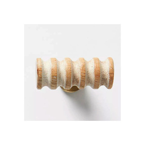 Window and Drawer Decorating Wooden <b>Knobs</b> Flower Design Expensive Quality White and Blue Color Rounded <b>Handle</b> <b>Furniture</b> Decor - Product Image 4