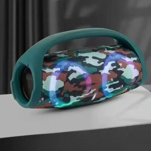 Altavoz Bluetooth Portátil Blkin con Patrón de Camuflaje, Luces RGB, Sistema de Sonido Inalámbrico para Teléfono Celular, Uso en Exteriores - Product Image 3