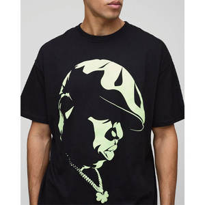 Camiseta de Gran Tamaño con Logotipo Personalizado para Hombre, Estilo Urbano, Algodón Premium Transpirable y Antiarrugas - Product Image 3