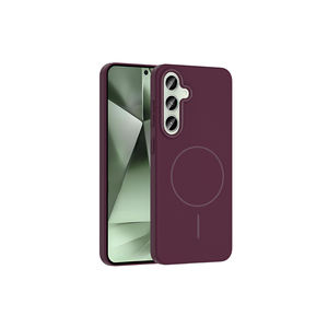 Coque en silicone compatible MagSafe Netzy SAFA Ruby Series pour Samsung Galaxy S24 FE, protection arrière pour mobile - Product Image 1