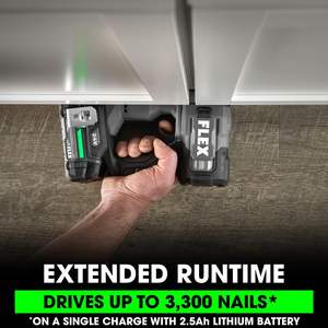 ชุดเครื่องตอกตะปูแบรด23Ga ไร้แปรงถ่าน24โวลต์ประกอบด้วยแบตเตอรี่ลิเธียม2.5Ah และเครื่องชาร์จเร็ว160วัตต์ - Product Image 6