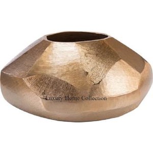 Modern Centerpiece for Dining <b>Wedding</b> <b>Vase</b> Tabletop for Home Flower Pots and <b>Vase</b> Brown Color Shade Material Aluminum Casted - Product Image 2