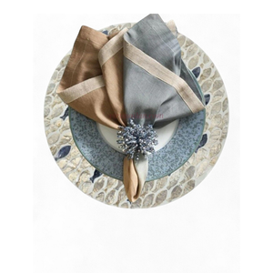 แผ่นรองจานมุกธรรมชาติทันสมัยรักษ์โลกสำหรับรับประทานอาหารที่บ้านและการตกแต่งอย่างยั่งยืนจากเวียดนาม - Product Image 2