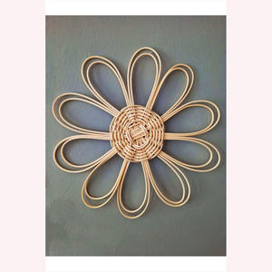 Panneau d'art en rotin et jonc de mer de luxe fait à la main Décoration murale naturelle exclusive pour des intérieurs côtiers sophistiqués - Product Image 6