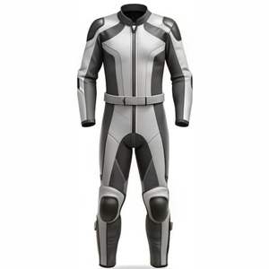 Combinaison de course de moto personnalisée de haute qualité en polyester unisexe imperméable coupe-vent respirante protection couleur personnalisable logo - Product Image 2