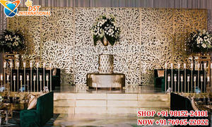 Paneles Decorativos Metálicos Cortados con Láser de Estilo Moderno, Decoraciones de Fondo para Bodas al Aire Libre, Estilo Nuevo, Suiza, Australia, Noruega, Reino Unido - Product Image 4