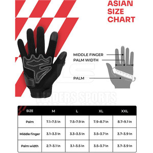 Guantes de Motociclismo LEADERS SPORTS, Protección Completa para los Dedos, Unisex, Modelo Velocity, con Protección para la Palma, Cuero, Color y Logotipo Personalizables - Product Image 6