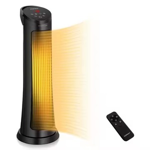 Calentador eléctrico de cerámica PTC de 1500W, termostato remoto, calentador de espacio interior portátil para el hogar, dormitorio, exterior - Product Image 1