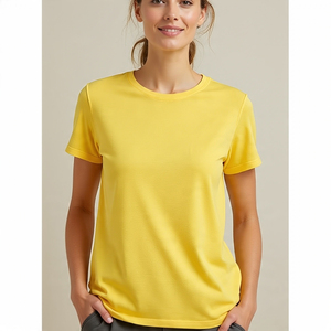 T-shirts décontractés pour femmes respirant léger à manches courtes t-shirts dames vêtements de sport course Slim Fit t-shirts femme - Product Image 4