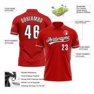 Camiseta de Golf Personalizada para Hombre, Cuello Sublimado, Manga Corta, Logotipo de Calidad, Jersey de Algodón Sólido, Precio Económico, OEM - Product Image 5