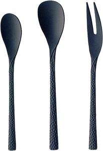 Ensemble de couverts de luxe noir en acier inoxydable avec finition miroir au meilleur prix pour mariage dans un restaurant ou un hôtel - Product Image 5