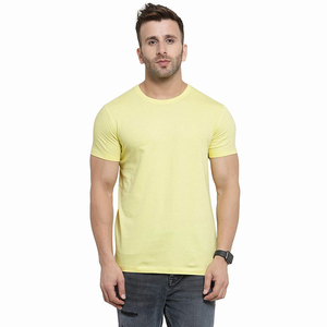 Camiseta de hombre de último diseño, jersey de manga corta con cuello redondo, ropa informal ajustada, Camiseta de algodón y poliéster con servicio OEM - Product Image 1