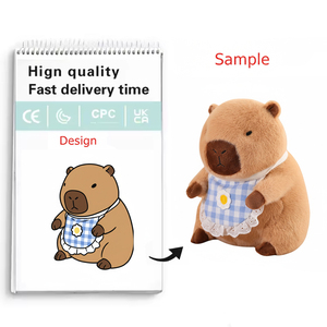 All'ingrosso giocattolo di peluche capibara simpatica bambola di pezza animale per bambini amici peluche morbido regalo - Product Image 1