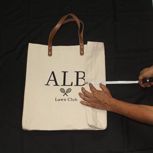 Sacs fourre-tout en toile robustes sac à bandoulière en toile en gros fourre-tout en toile de coton épais Shopping plage sangle en cuir - Product Image 4