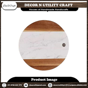 Planche à découper en ardoise de forme rectangulaire avec base en bois et design antidérapant - Product Image 5