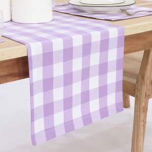 Camino de mesa de primavera a cuadros de búfalo de granja clásico moderno de alta calidad reutilizable desechable 100% algodón a cuadros de 14x72 pulgadas - Product Image 5