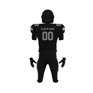 Uniformes de fútbol americano de poliéster 100% para adultos, conjuntos lisos con estampado de transferencia de calor de alta calidad, diseño transpirable de manga corta - Product Image 6