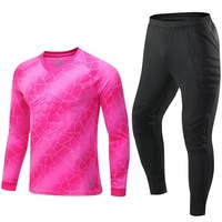 Tenue de Gardien de But Unisexe Adulte 2025 Respirante Séchage Rapide Légère 100% Polyester Logo Personnalisé Éponge Protectrice Longue