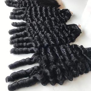 Fancy <b>Curly</b> Vietnamese Raw Hair <b>Extensions</b> Bone Straight Hair Vendors Vietnamese Cuticle Aligned - Product Image 4