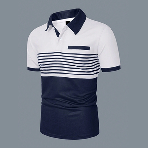 Chemises polo en laine mérinos à rayures, pour le travail, le bureau, décontractées, personnalisées, séchage rapide - Product Image 5