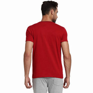Meilleure vente adulte hommes t-shirt uni blanc couleur rouge demi manches impression de Logo personnalisé 240 Gsm hommes t-shirts - Product Image 2