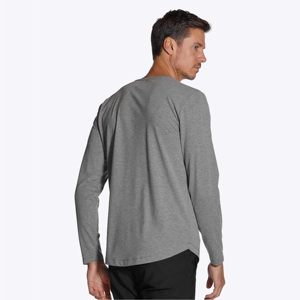 เสื้อเจอร์ซีย์ผ้าฝ้าย5% สแปนเด็กซ์แขนยาวผ้าสแปนเด็กซ์เข้ารูปแบบนุ่มมีเอกลักษณ์โลโก้ออกแบบได้ตามต้องการ - Product Image 2