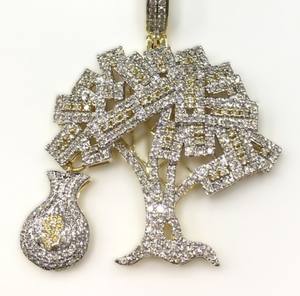 Colgante de Diamante CVD con Forma de Corte Baguette, Joyería Fina de Diseño Único, Oro Macizo de 14K, Hip Hop, IGI Certificado para Hombre - Product Image 6