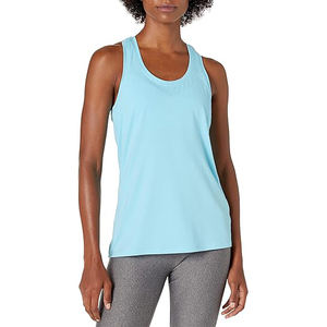 breathable stretch cotton spandex gym women <b>sleeveless</b> fitness workout tank <b>top</b> - Product Image 1
