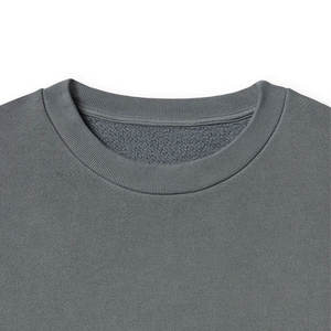 Deep <b>Grey</b> Mens Large Crew Neck Fleece Long Sleeve 100% Cotton Long Sleeve <b>Sweatshirt</b> - Product Image 3