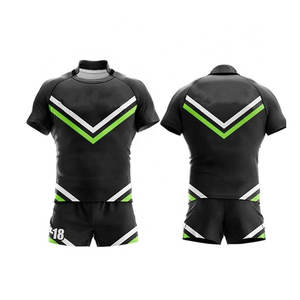 Uniforme de Rugby de Último Diseño de Fabricante de Alta Gama para Jóvenes, Conjuntos Transpirables con Nombre de Equipo Personalizado, Uniformes de Rugby Recién Llegados - Product Image 4