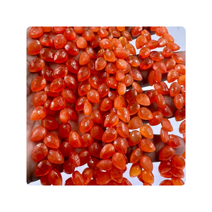 ลูกแพร์เจ้าสาวคาร์เนเลียนสีแดงธรรมชาติขนาด8นิ้วสำหรับทำเครื่องประดับหินที่ผ่านการรับรองระดับพรีเมียม - Product Image 6