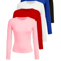 Nuevas Camisetas al por Mayor con Logotipo Personalizado para Mujer, Estilo Casual de Verano, Corte Holgado, Antiarrugas, Transpirables, Ecológicas, de Spandex de Secado Rápido