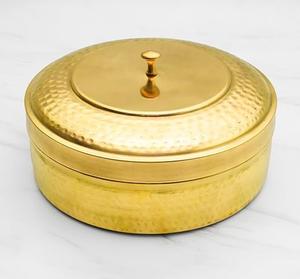 Nouveau produit Boîte à roti en laiton de qualité supérieure, polie, boîte à chapati roti 100% haute qualité pour la table à manger, boîte à casseroles, meilleur emballage - Product Image 1