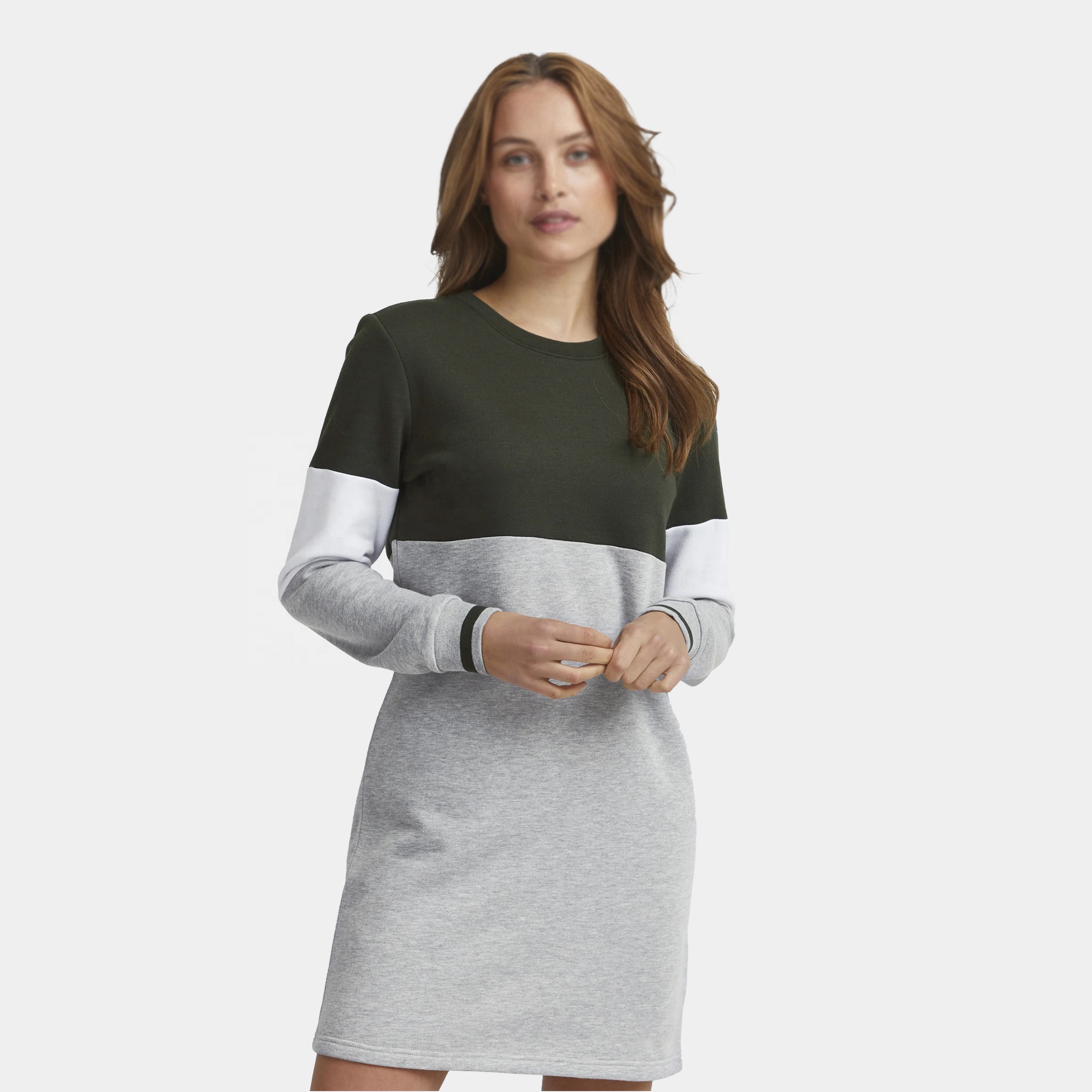 Women Hooded Two Tone Long Sleeve Eco-Friendly Sweatshirt Dress Casual Loose Fit Colorblock Pullover Mini Dress Soft Cotton| Alibaba.com Women Hooded Two Tone Long Sleeve Eco-Friendly Sweatshirt Dress Casual Loose Fit Colorblock Pullover Mini Dress Soft Cotton| Alibaba.com