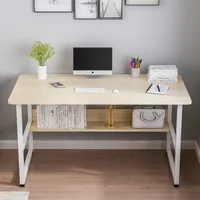 Escritorio de Computadora OEM, Escritorio Sencillo para Dormitorio, Mesa Larga, Escritorio Moderno Minimalista con Marco de Metal, Directo de Fábrica