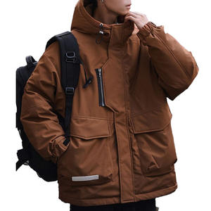 Venta al por mayor chaqueta de invierno de los hombres nueva con capucha de algodón acolchado transpirable de peso pesado cortavientos Bata - Product Image 2