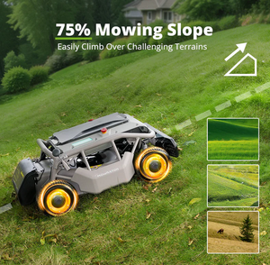 NUEVO Cortacésped Robótico MOWRRATORR S1 Pro Series de Grado Industrial OEM/ODM con Control Remoto, 4WD, Batería Estándar de 12 Ah - Product Image 5