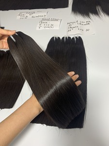 Tissage en lot vietnamien, Extensions de cheveux humains lisses, à os 100% naturel, bon marché, vente en gros - Product Image 3