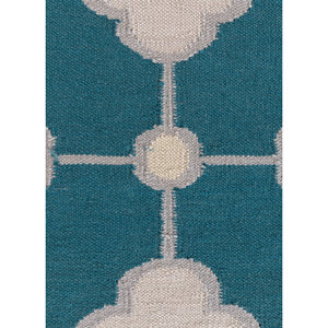 Alfombras Clásicas de Lana Azul Alhambra, Rectangulares de 9x12, Tejido Plano, para Decoración de Sala de Estar, ADWL-13315 - Product Image 3