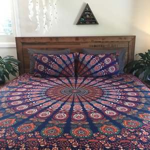 Wholesale Indian Mandala Printed Cotton <b>Bed</b> Sheets Wall Hangings Tapestry New Mix Prints featuring Flower Power Knitted - Product Image 5