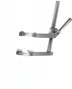 Rétracteur sternale Morse Favaloro, 4 lames mobiles, 17 x 22 mm, écartement de 160 mm, acier inoxydable de qualité supérieure, instruments chirurgicaux - Product Image 2