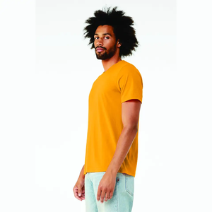 T-shirt à col rond pour hommes, couleur unie, respirant, coupe ample, vêtements de fitness décontractés, prix - Product Image 2